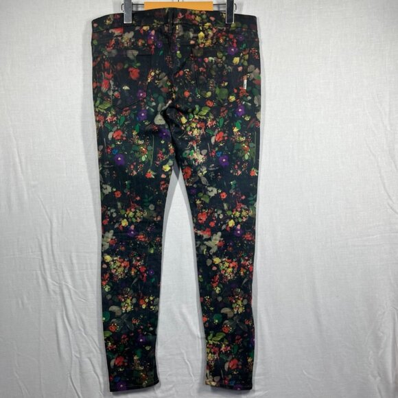 Mother The Looker Magical Forest Jeans Size 34 Floral Denim Made in USA - Picture 2 of 12